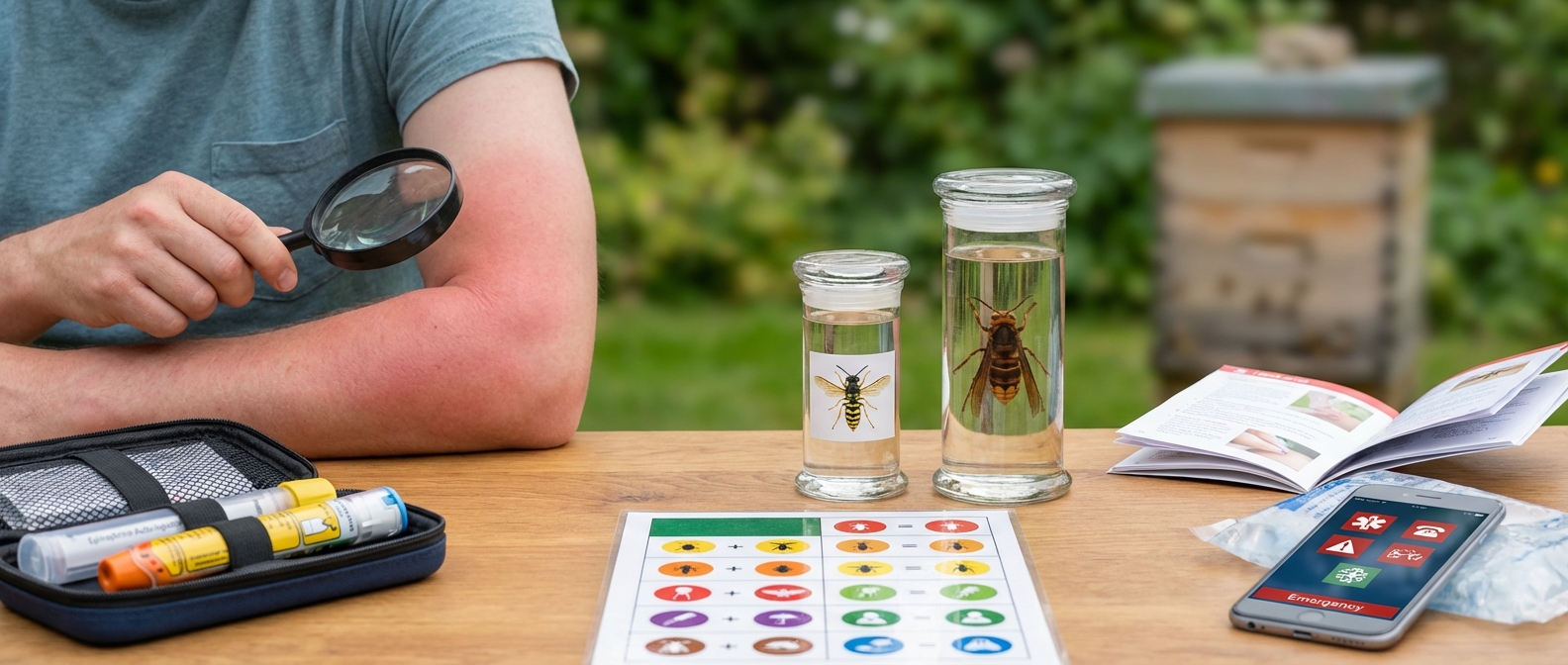 Allergie voor wespensteken: symptomen, reflexen en soorten gif