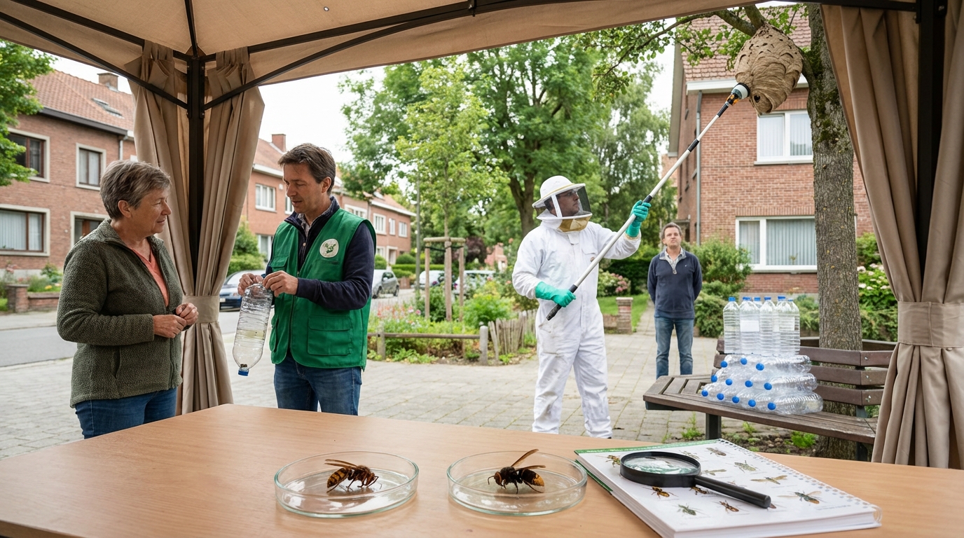 Frelons asiatiques à Auderghem : Guide d'intervention et aides locales