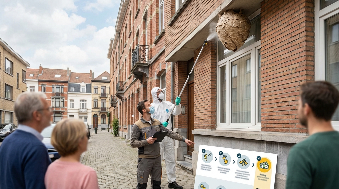 Destruction nid de guêpes à Ixelles : Intervention et Prix 2026