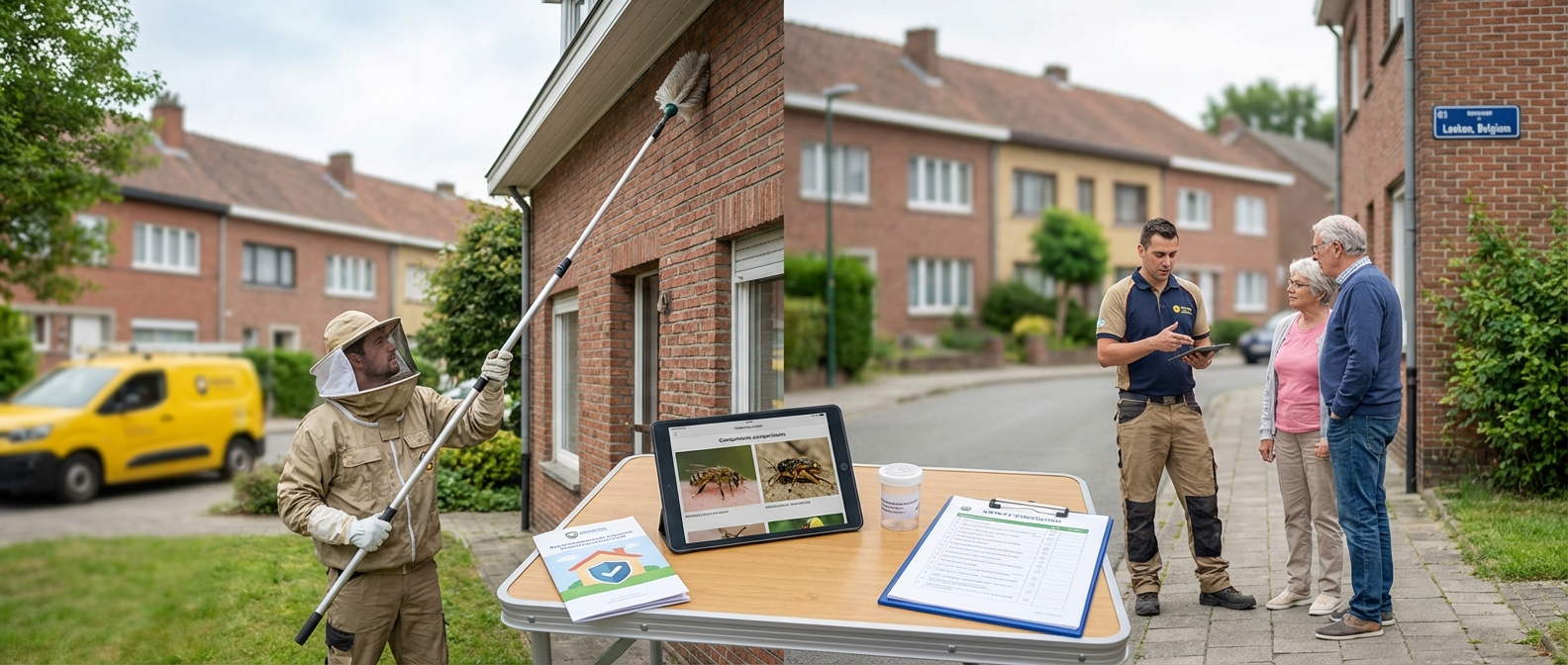 Wasp nest in Laeken: Intervention guide and rates in 1020