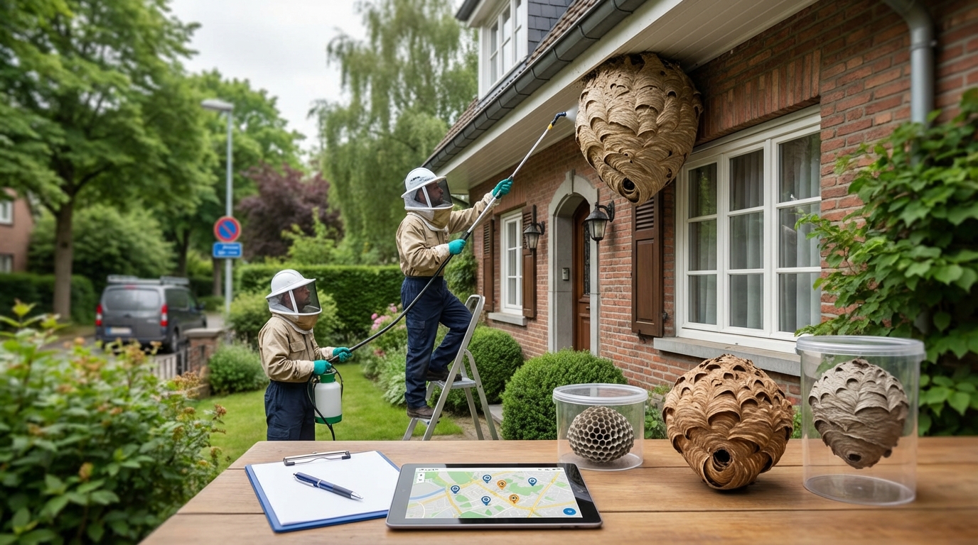 Wasp nest in Woluwe-Saint-Pierre: rates and intervention 1150
