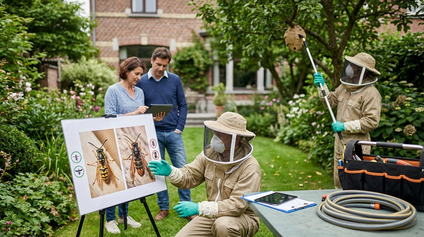 Wasp nest in Uccle? Destruction, rates and expert advice