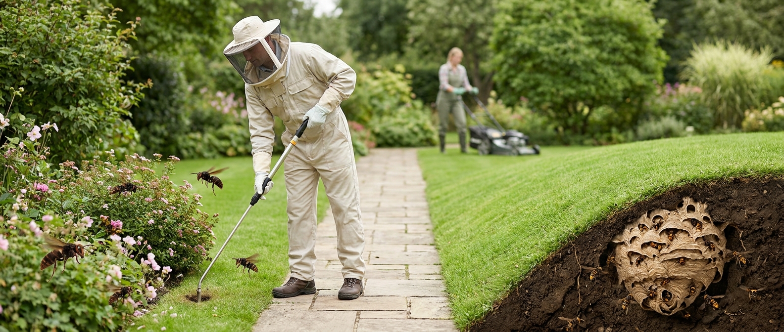 Horzels in de grond: gevaar van aardnesten en veiligheidsadvies