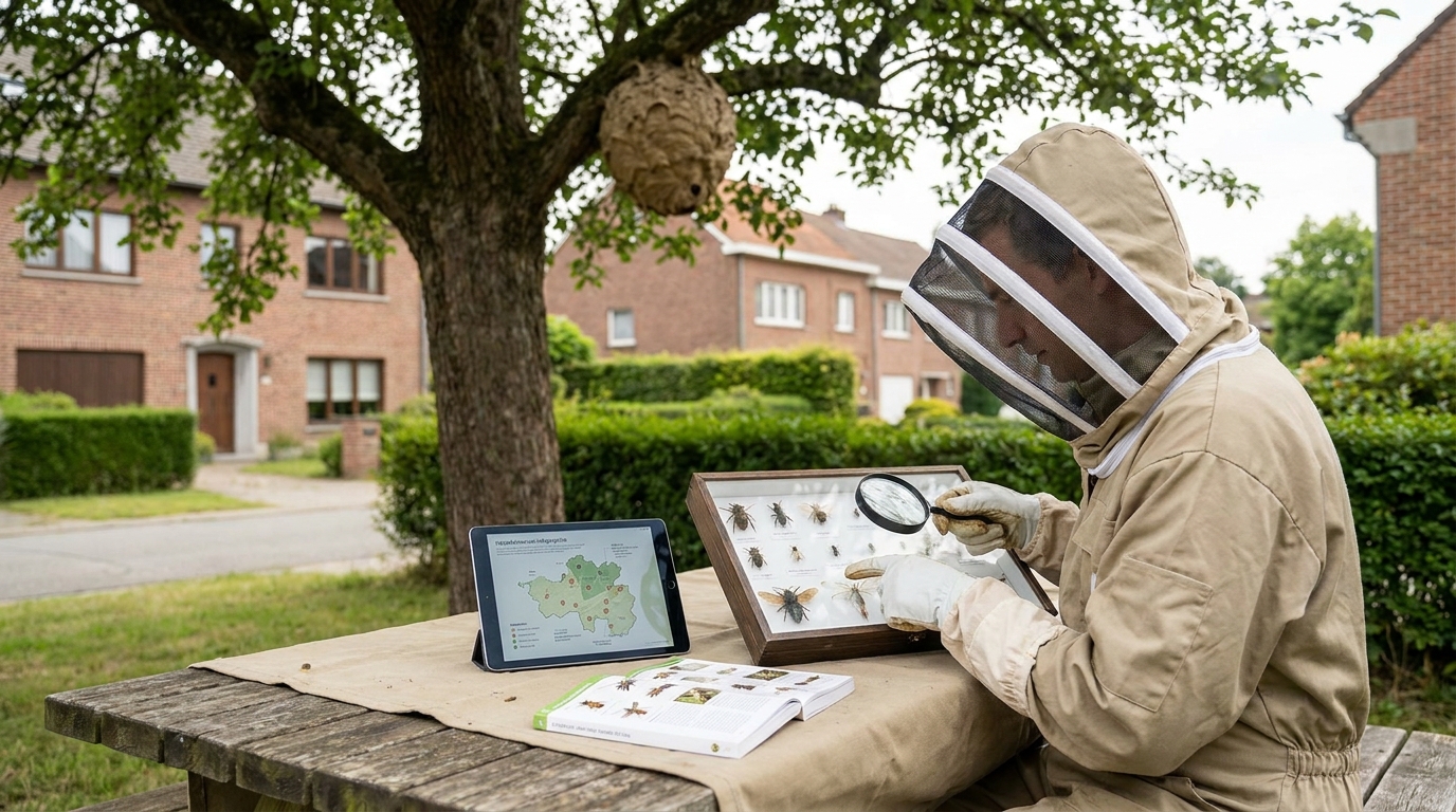 Horzel in Drogenbos: identificatie, rapportage en vernietiging