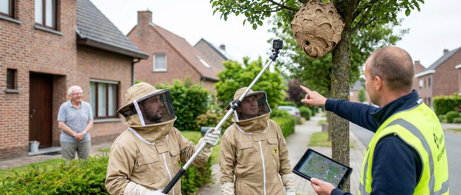 Aziatische horzel in Beersel: Handleiding voor rapportage en vernietiging