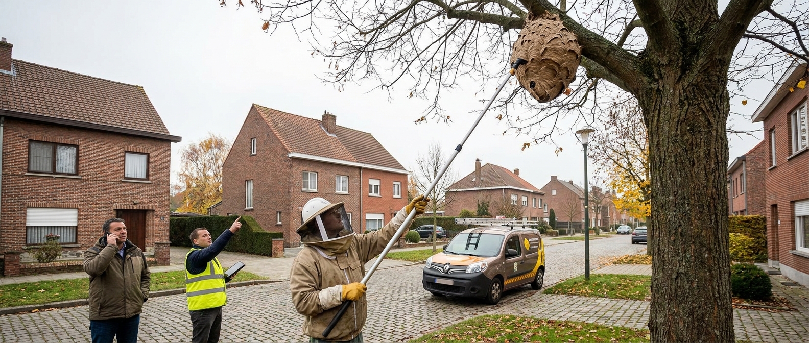 Aziatische horzel in Vilvoorde: Nesten rapporteren en vernietigen