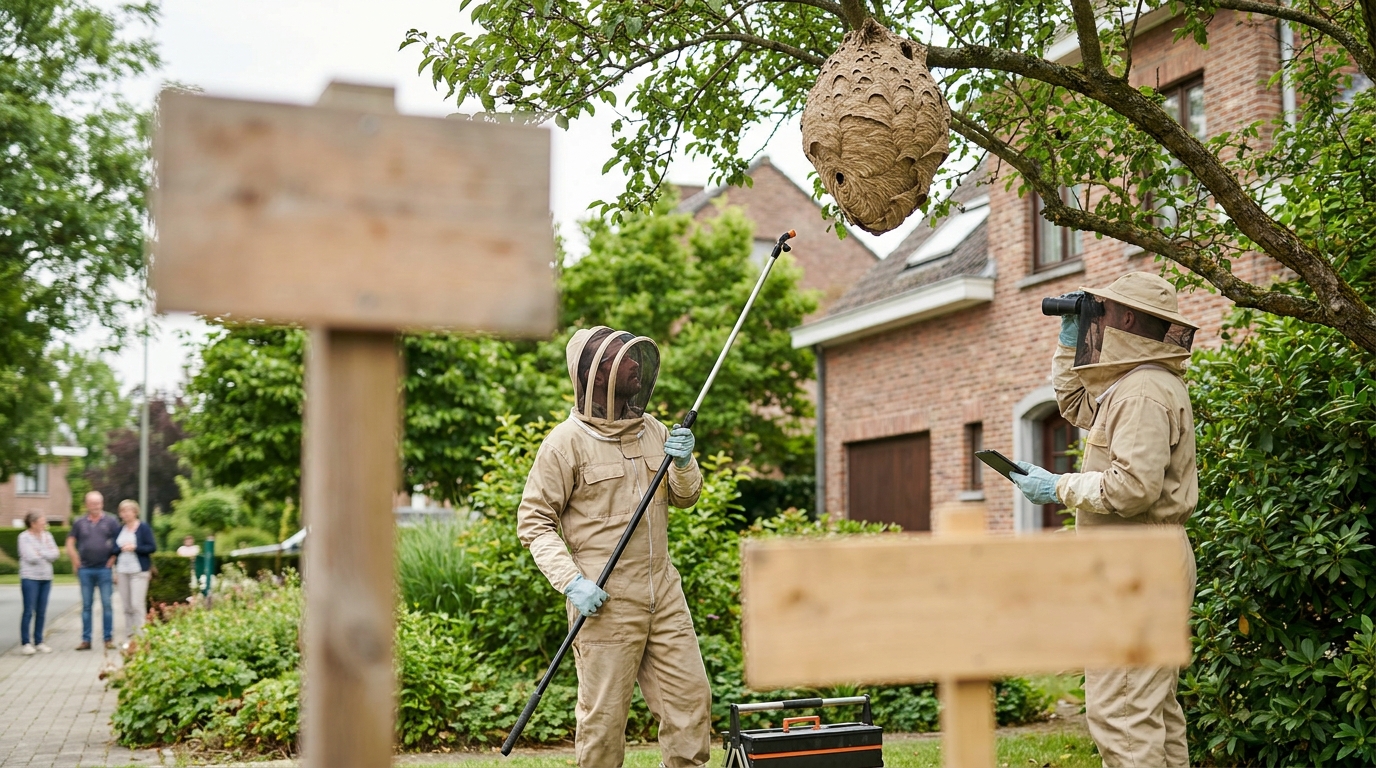 Horzelnest in Dilbeek: Rapportering, identificatie en snelle interventie