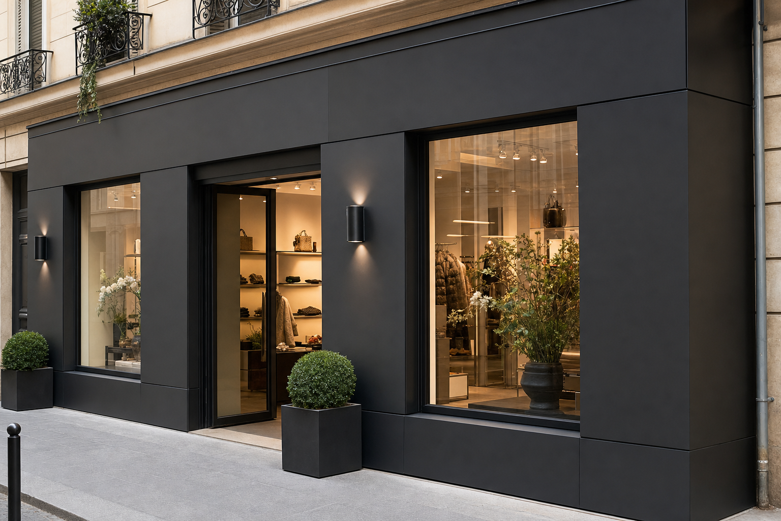 Rénover sa façade de magasin : solutions élégantes et durables