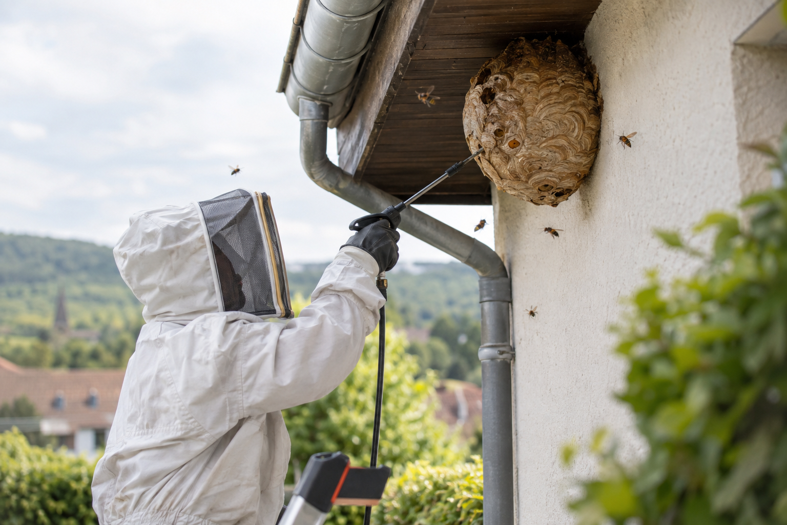 Destruction nid de frelon : combien de temps reste-t-il des insectes ?